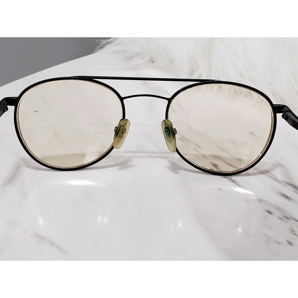 FRAMES Ronnie Eye Q AMBER Tortoise Double Bridge Aviator Eyeglasses 52-21-140